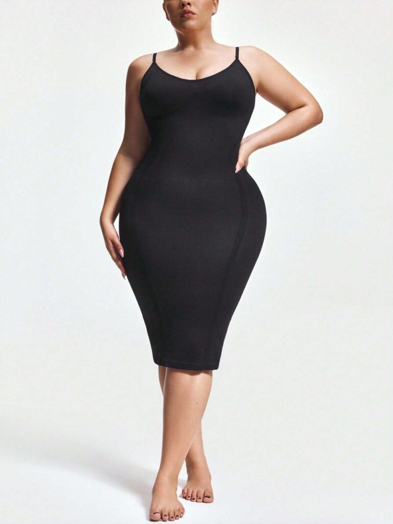 ShapeShout™ Women's Tummy Control Shapewear Tank Dress – Firm Compression